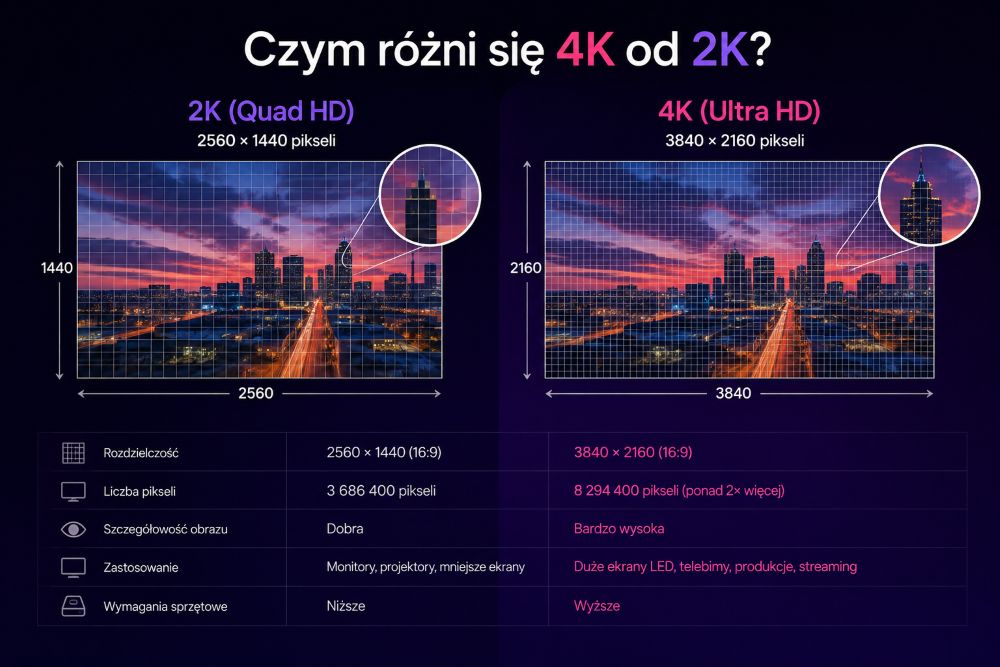 Vergleich von 2K- und 4K-Aufloesung in der Bildregie
