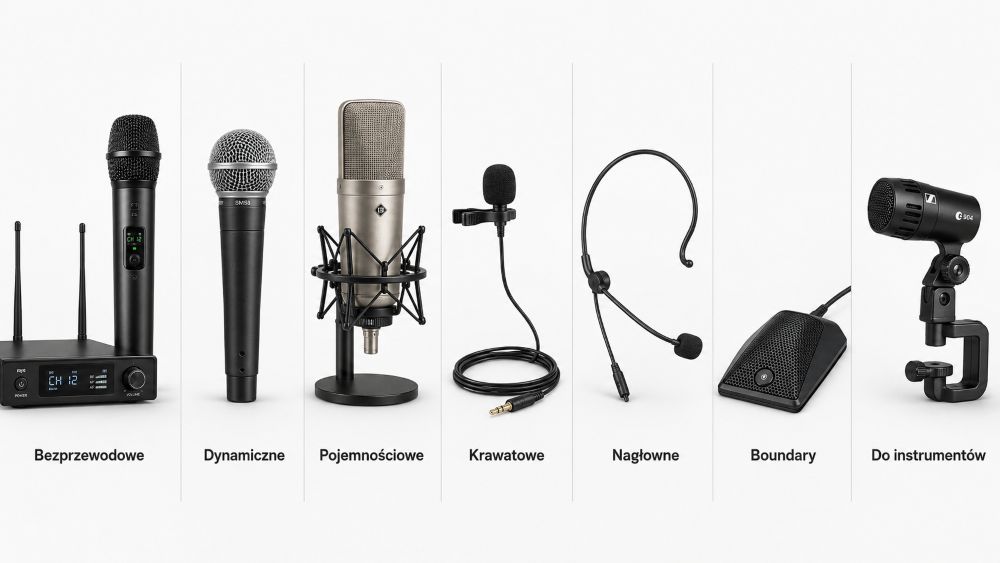 Microphones used at conferences, trade fairs, and events