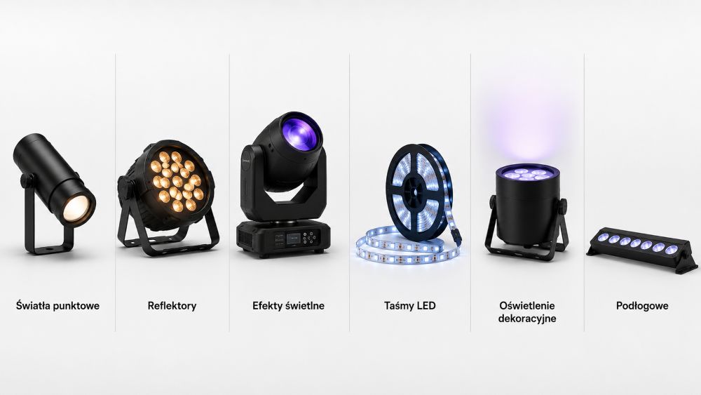 Stage lighting used at events and conferences