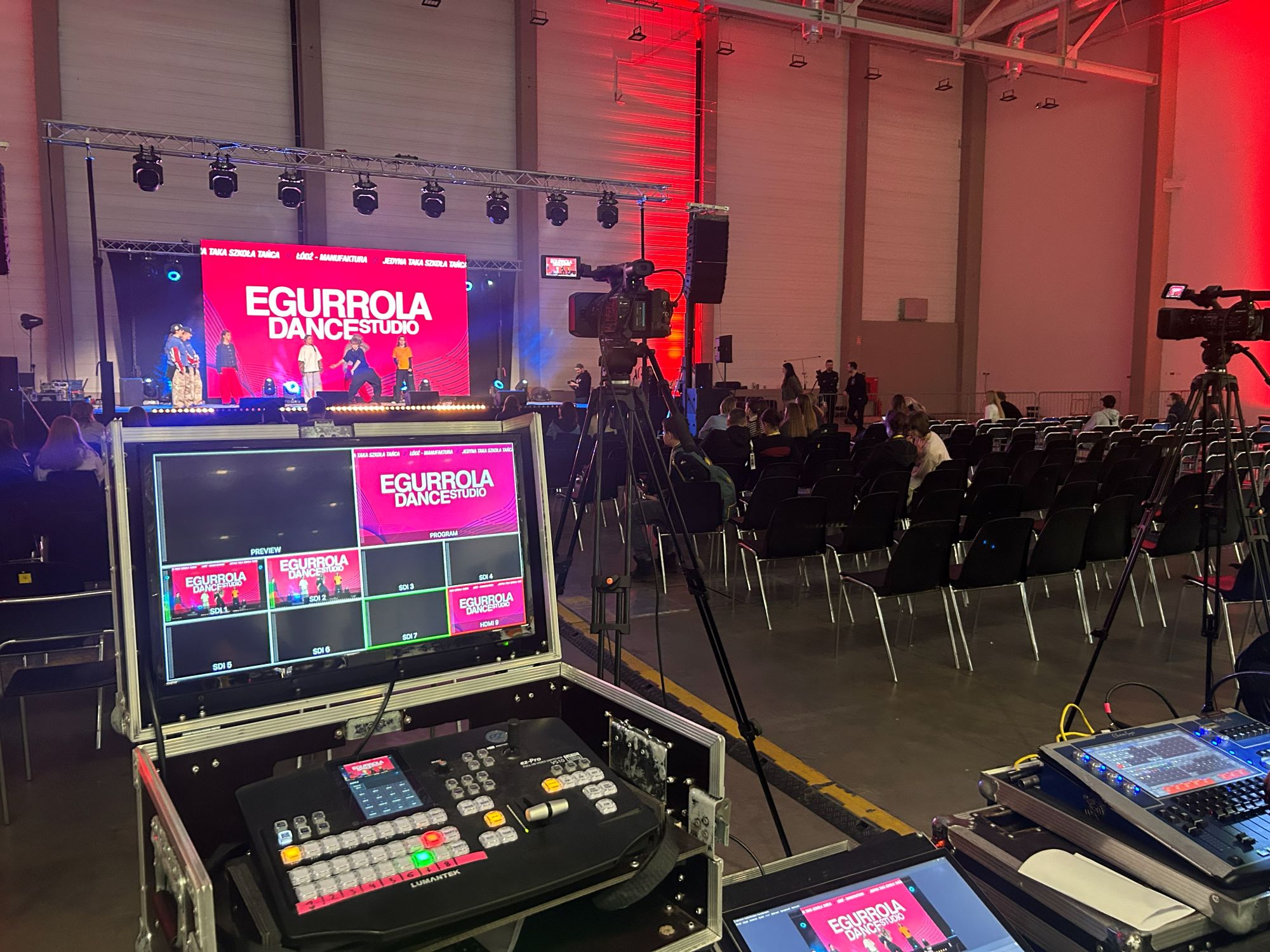 Ekran LED i nagłośnienie na evencie