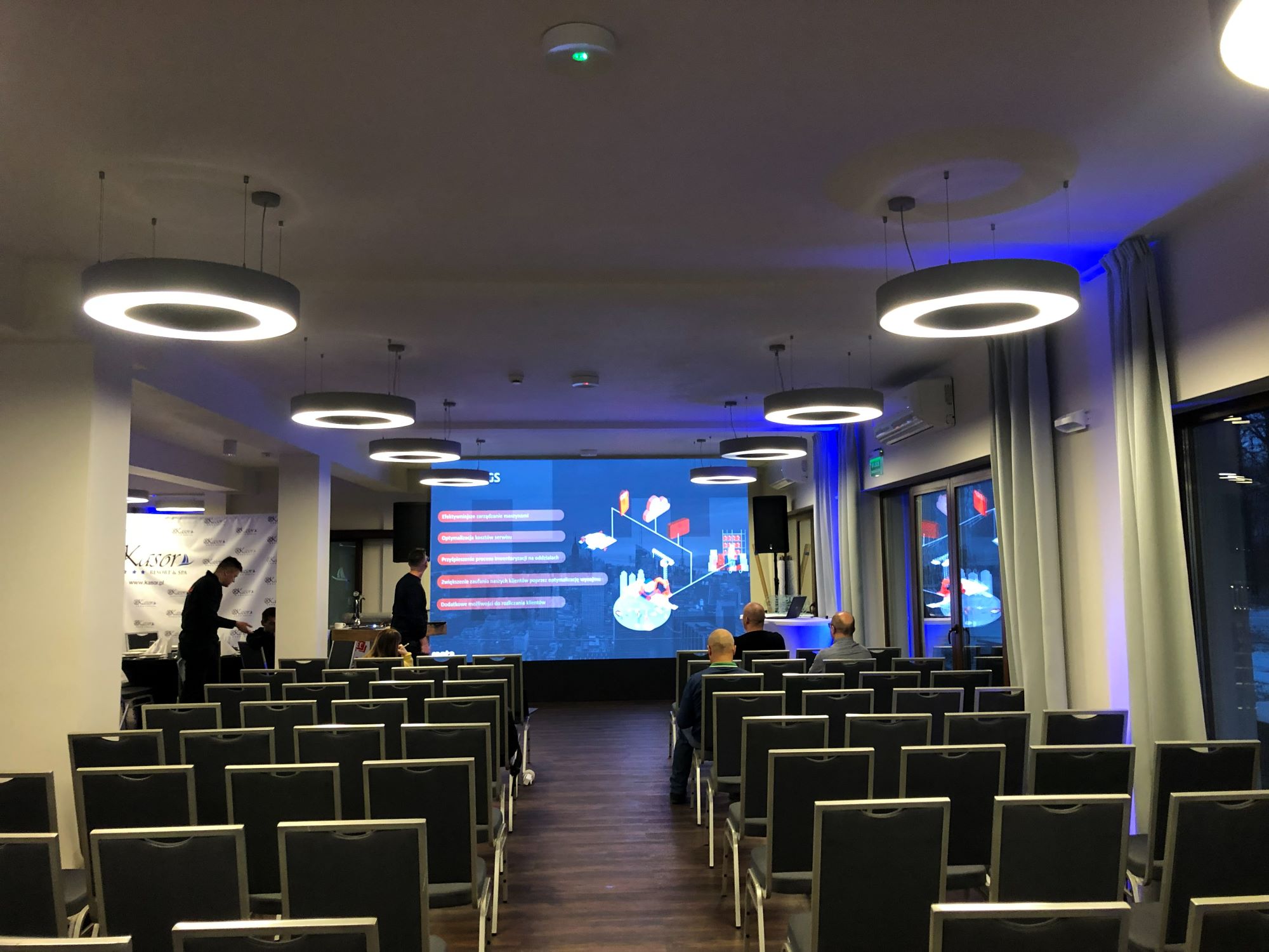 Telebim LED podczas konferencji