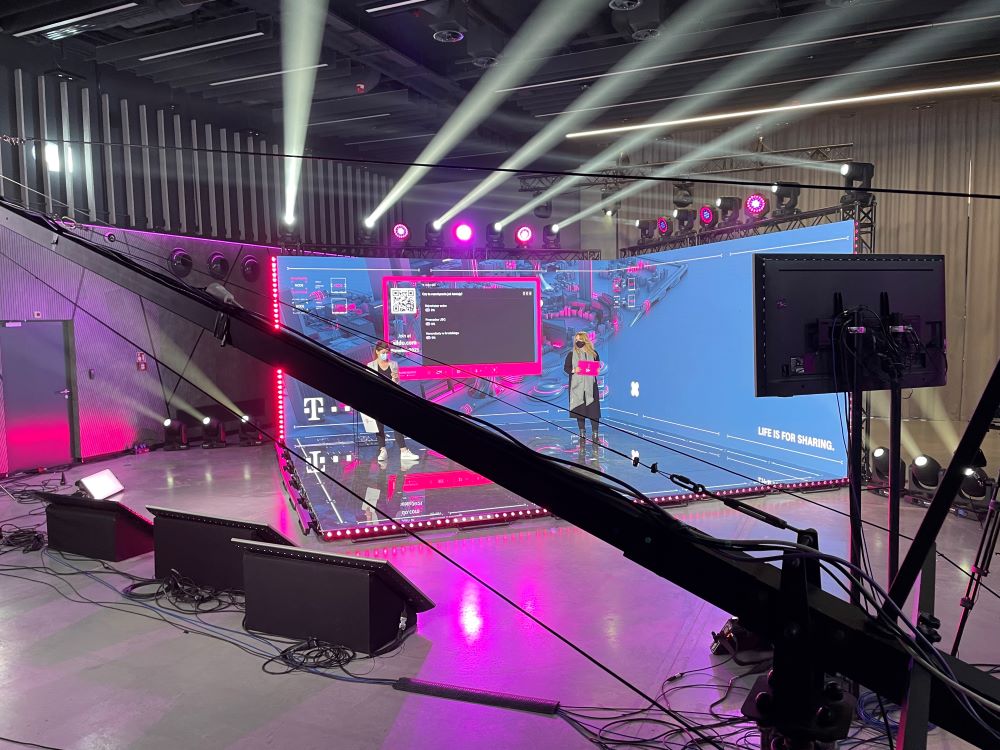 Studio video z ekranem LED